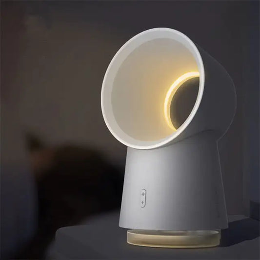 "CoolMist Glow: Ventilador y Humidificador LED"